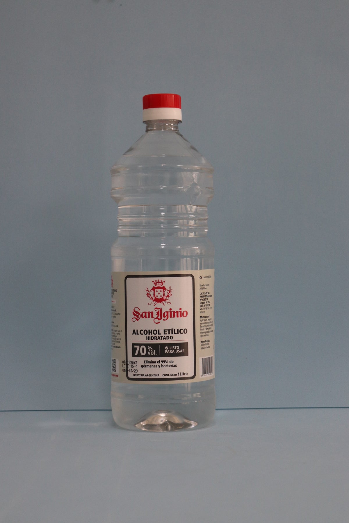 Alcohol Etílico 70% X 1000 ml - San Iginio