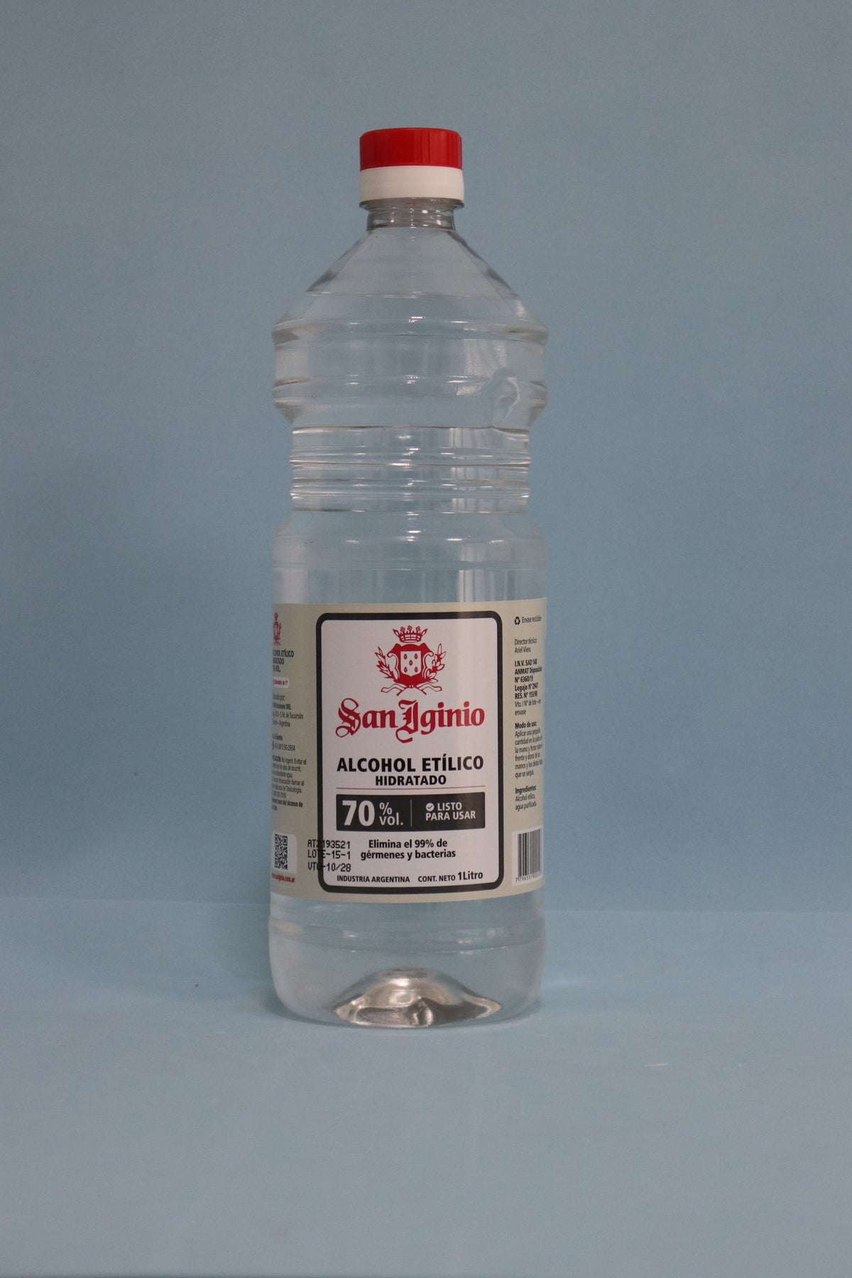 Alcohol Etílico 70% X 1000 ml - San Iginio
