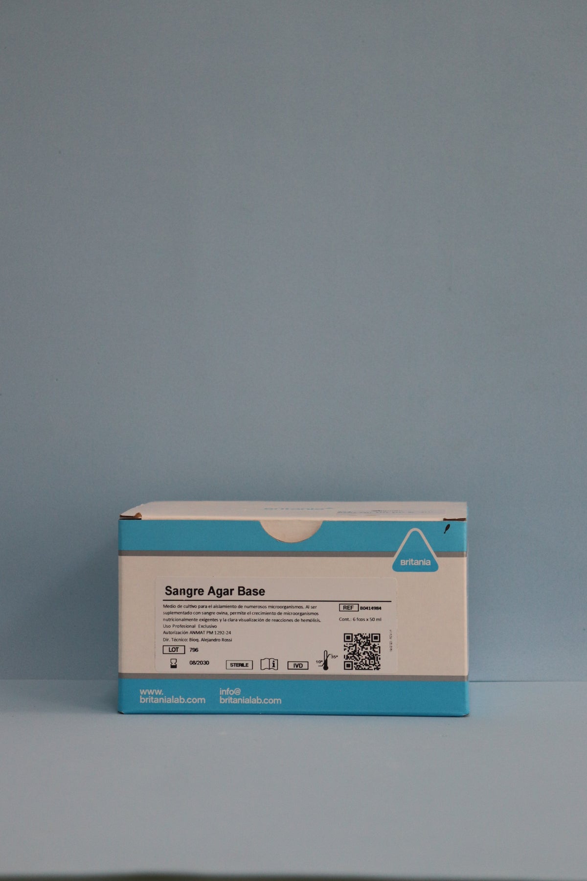 Sangre Agar Base 6 x 50 ml - B0414984 - Britania
