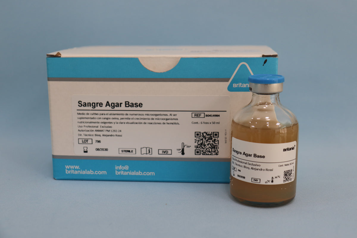 Sangre Agar Base 6 x 50 ml - B0414984 - Britania