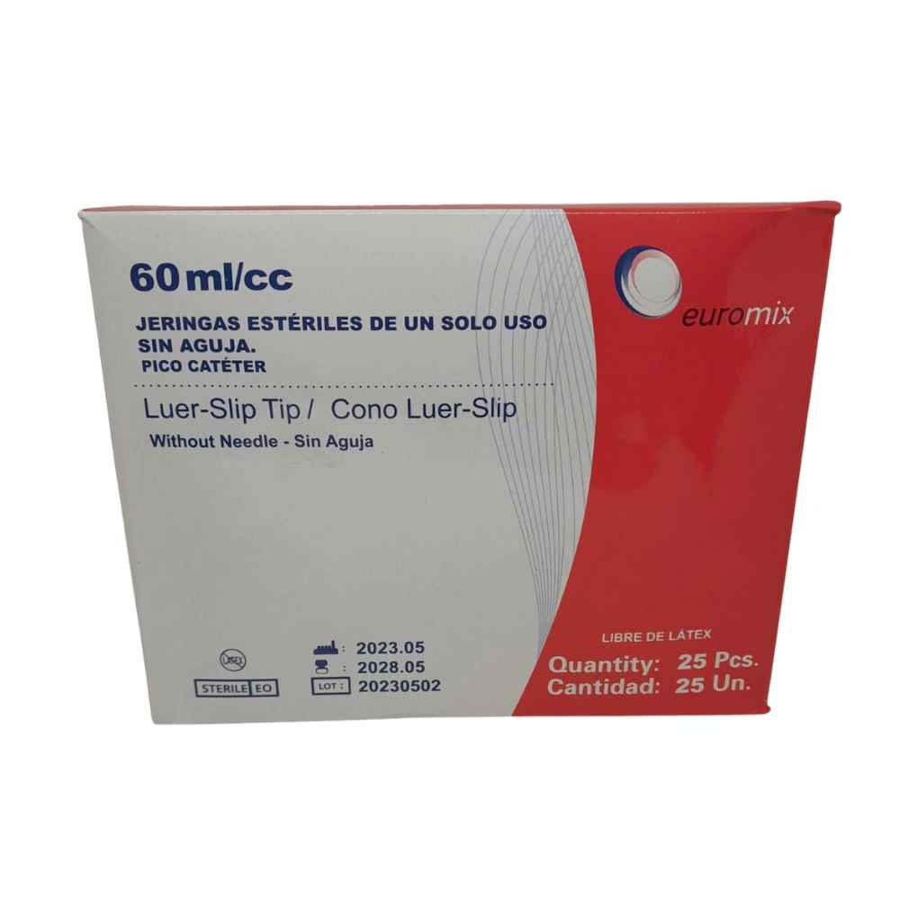 Jeringa De 60 ml S/A - Venta X Unidad - Euromix