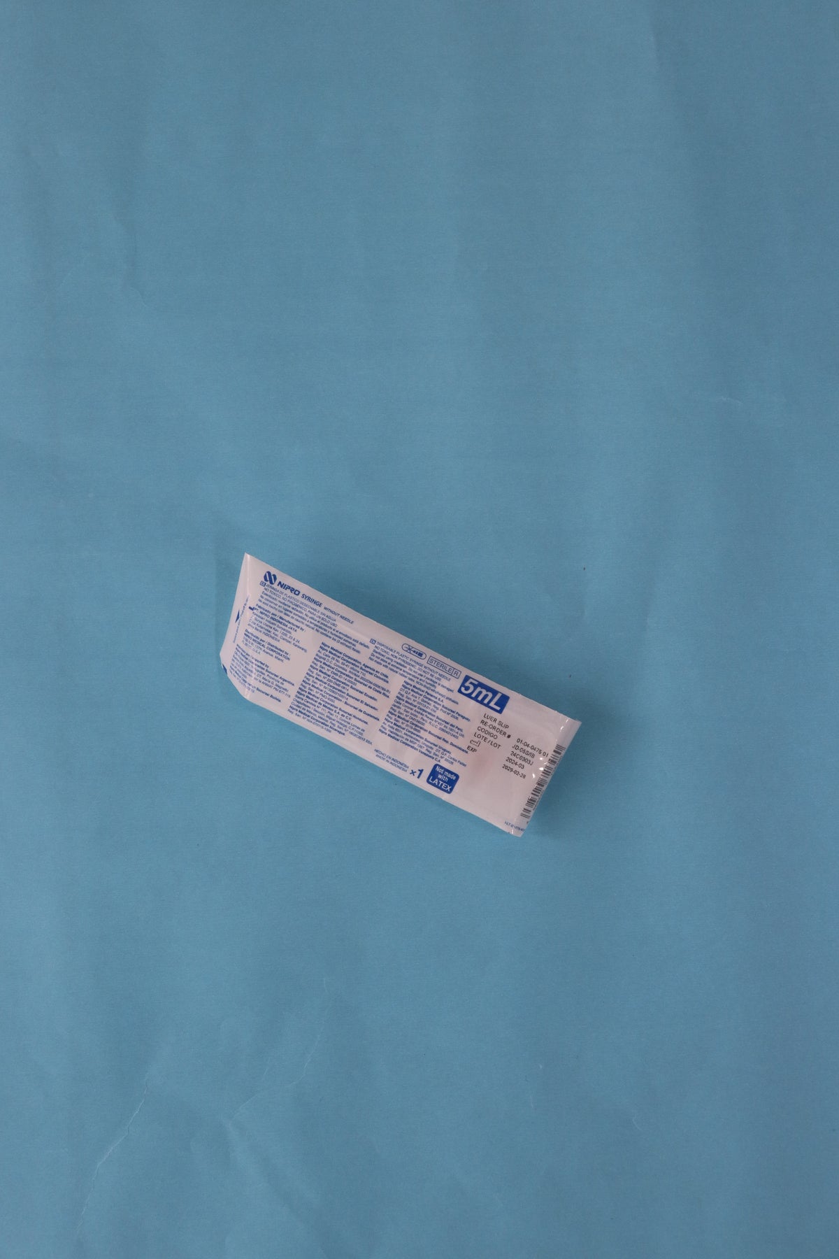 Jeringa De 5 ml S/A - Caja X 100 unidades - Nipromed