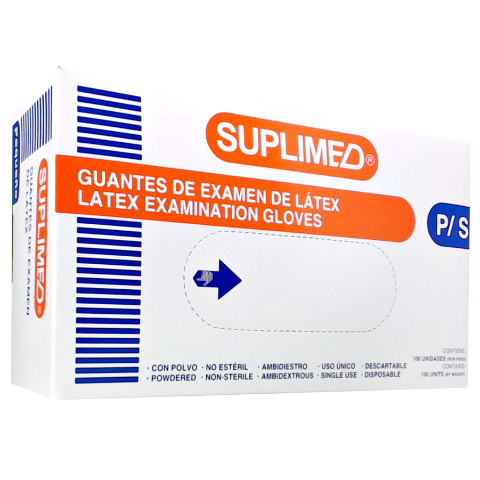 Guante De Examen De Látex "Xl" - Caja X 100 Unidades