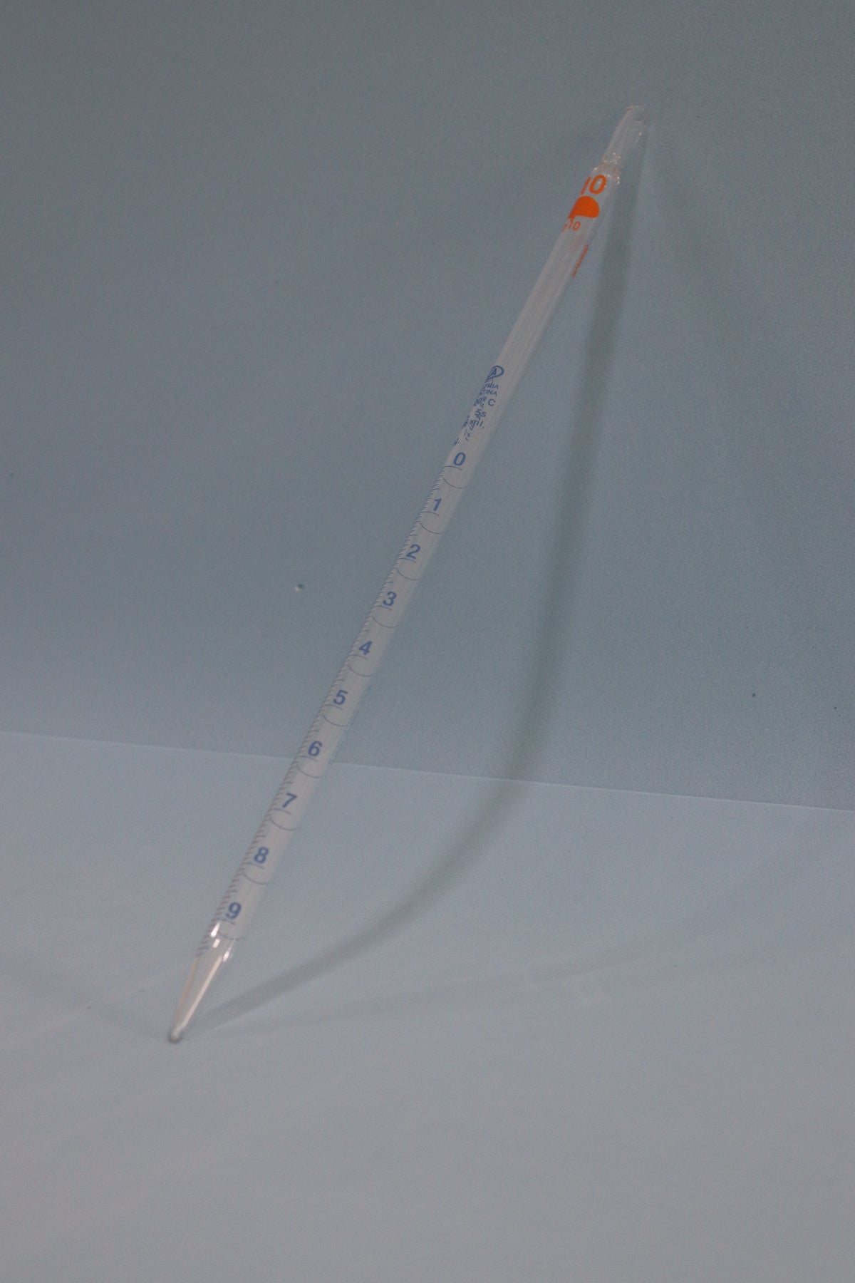 Pipeta Vidrio Serológica Graduada 10 ml 1/10