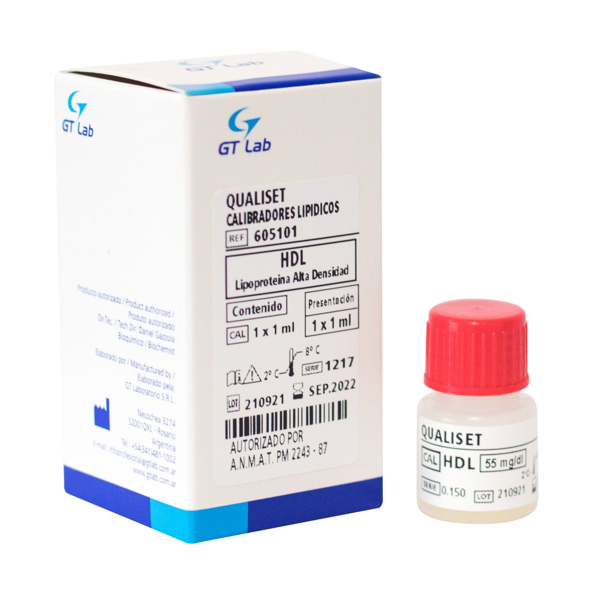 Qualiset Calibradores Lipídicos - 1 X 1 ml - 605101 - Gt Laboratorio