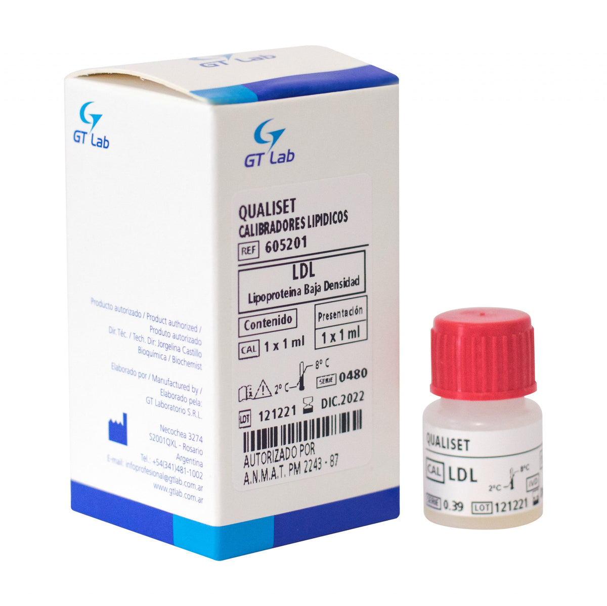 Qualiset Calibradores Lipídicos - 1 X 1 ml - 605201 - Gt Laboratorio