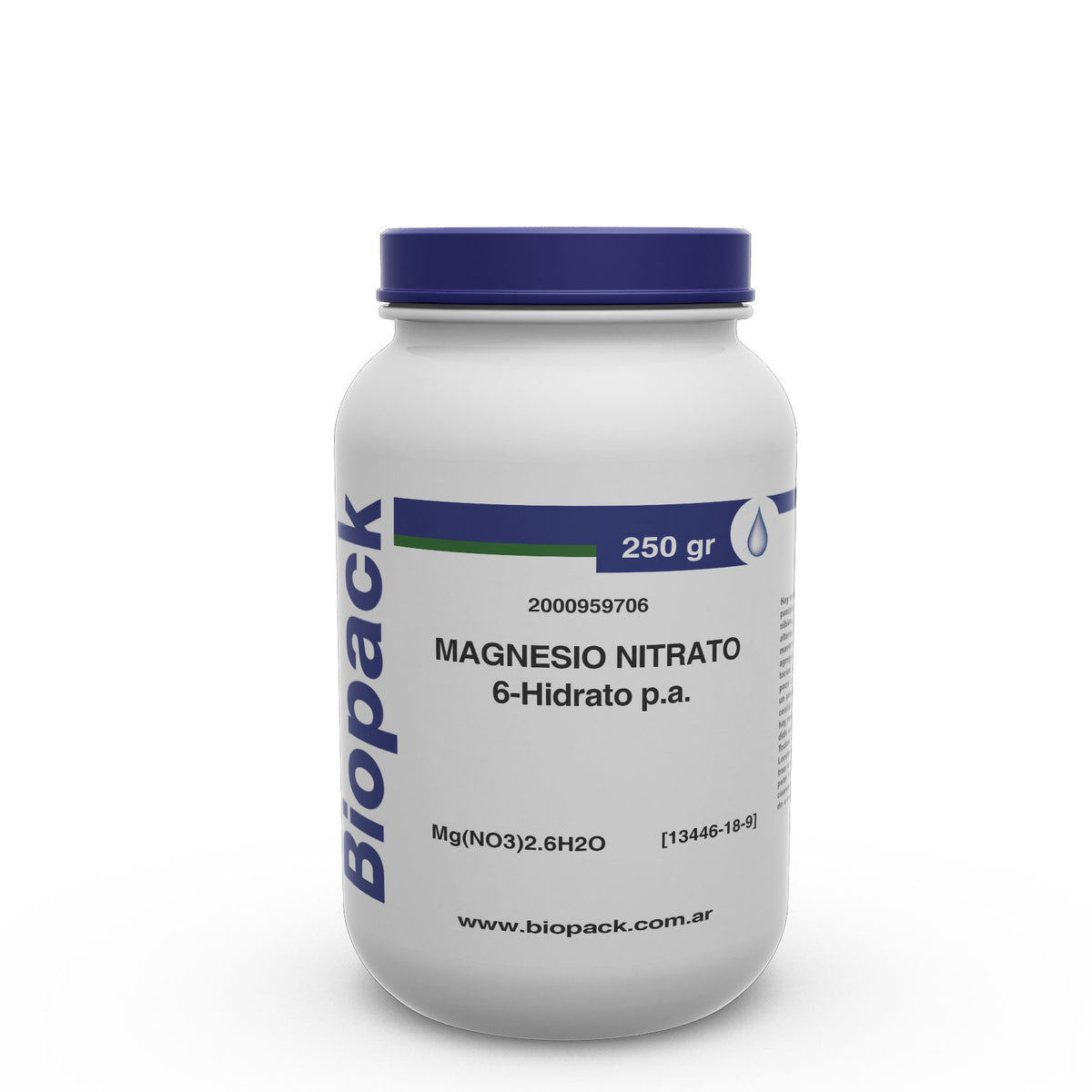 Magnesio Nitrato 6-Hidrato P.A. X 250 g - Biopack