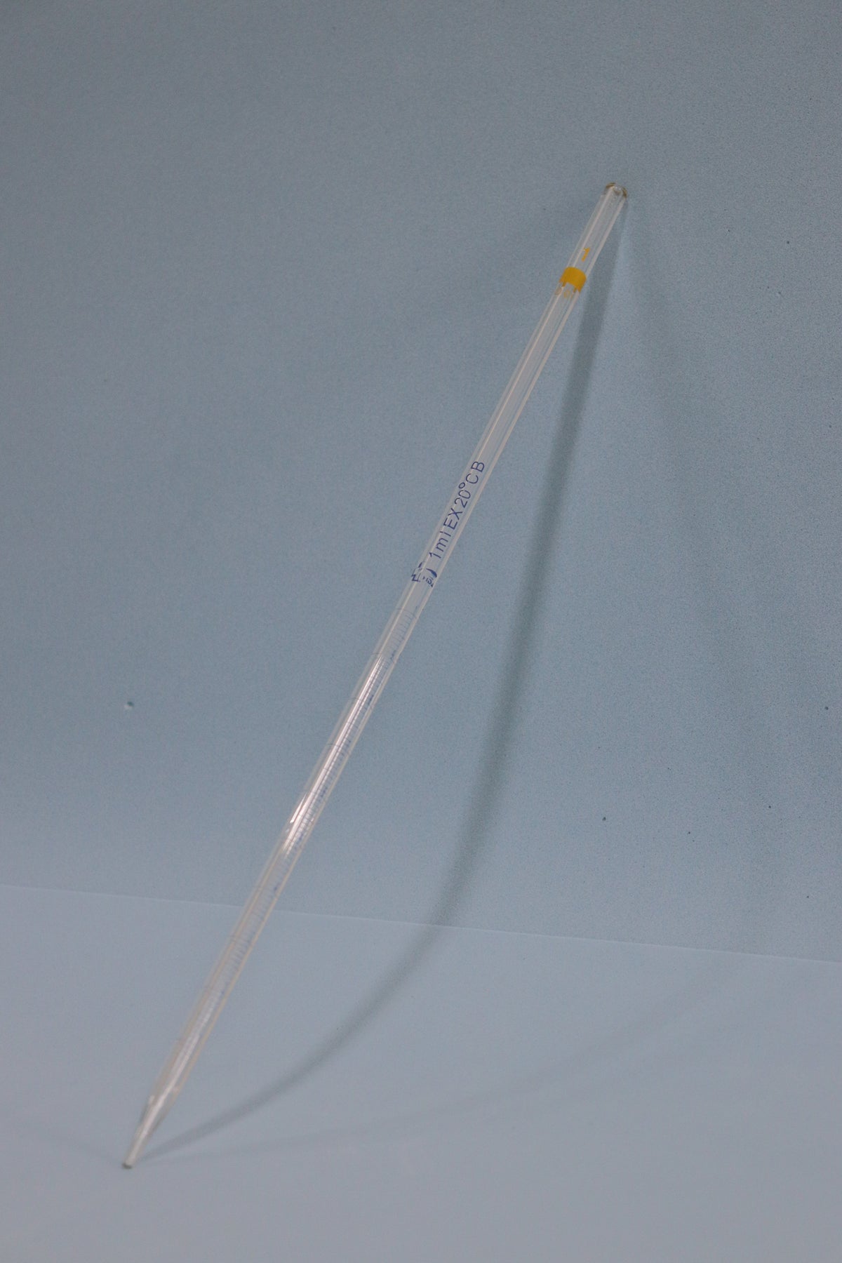 Pipeta Vidrio Serológica Graduada 1 ml 1/100