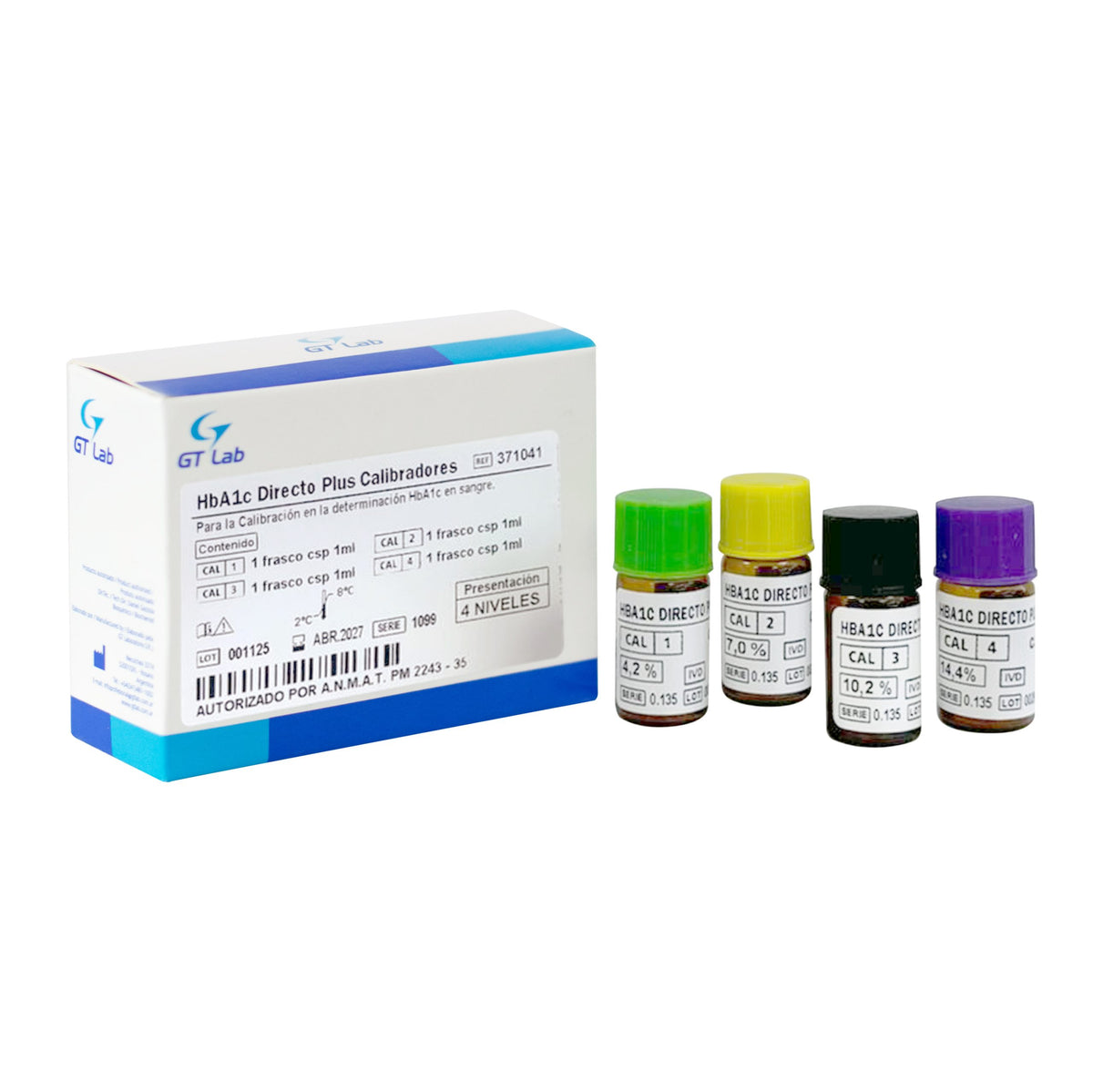 Hba1C Directo Plus Calibrador - 4 X 1 ml - 371041 - Gt Laboratorio