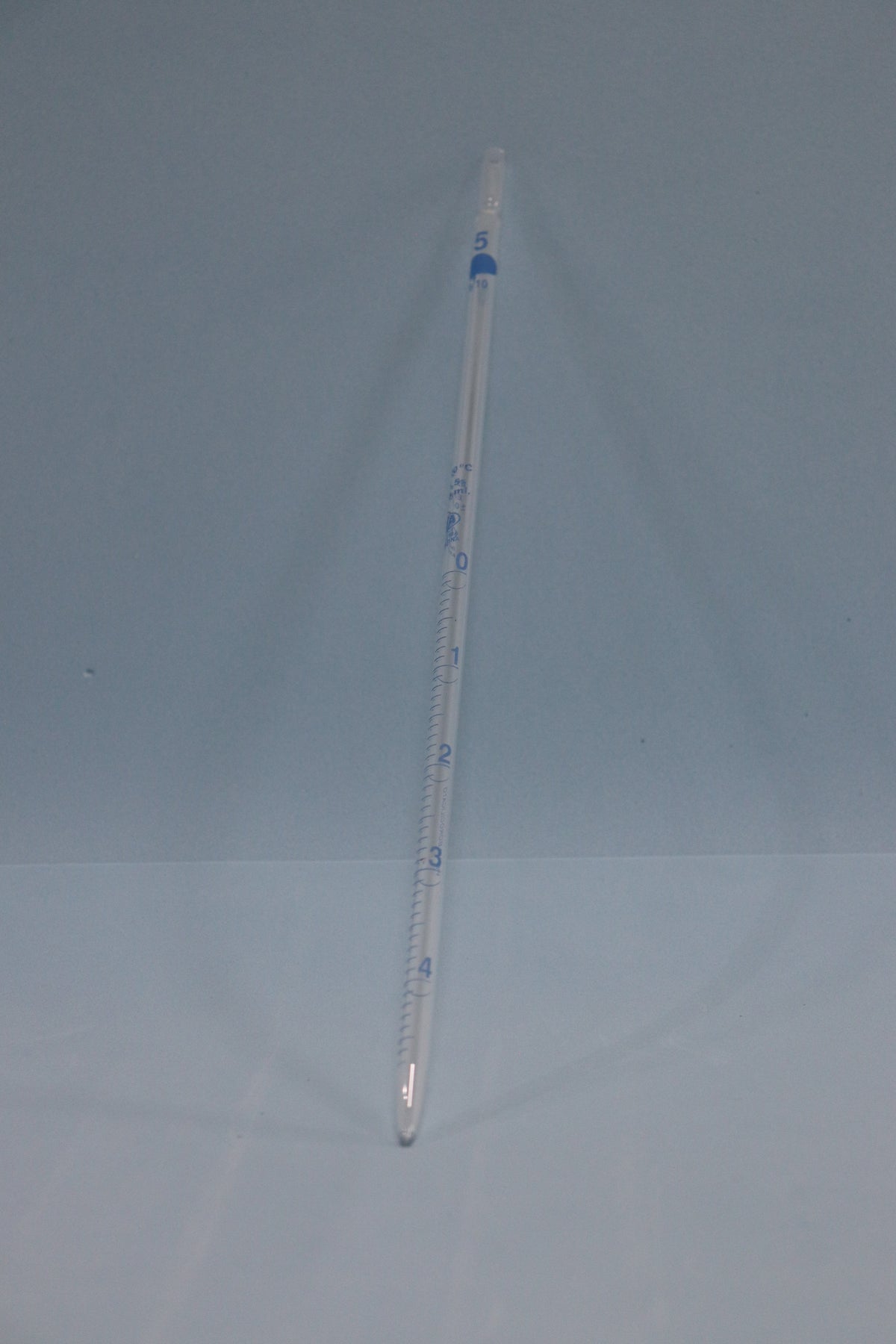 Pipeta Vidrio Serológica Graduada 5 ml 1/10