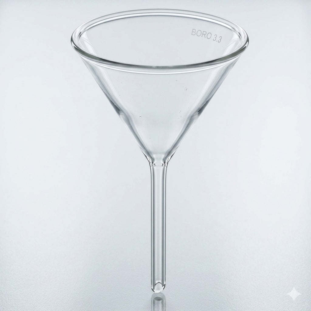 Embudo Tallo Corto 40 mm. Boro 3.3 - Everglass