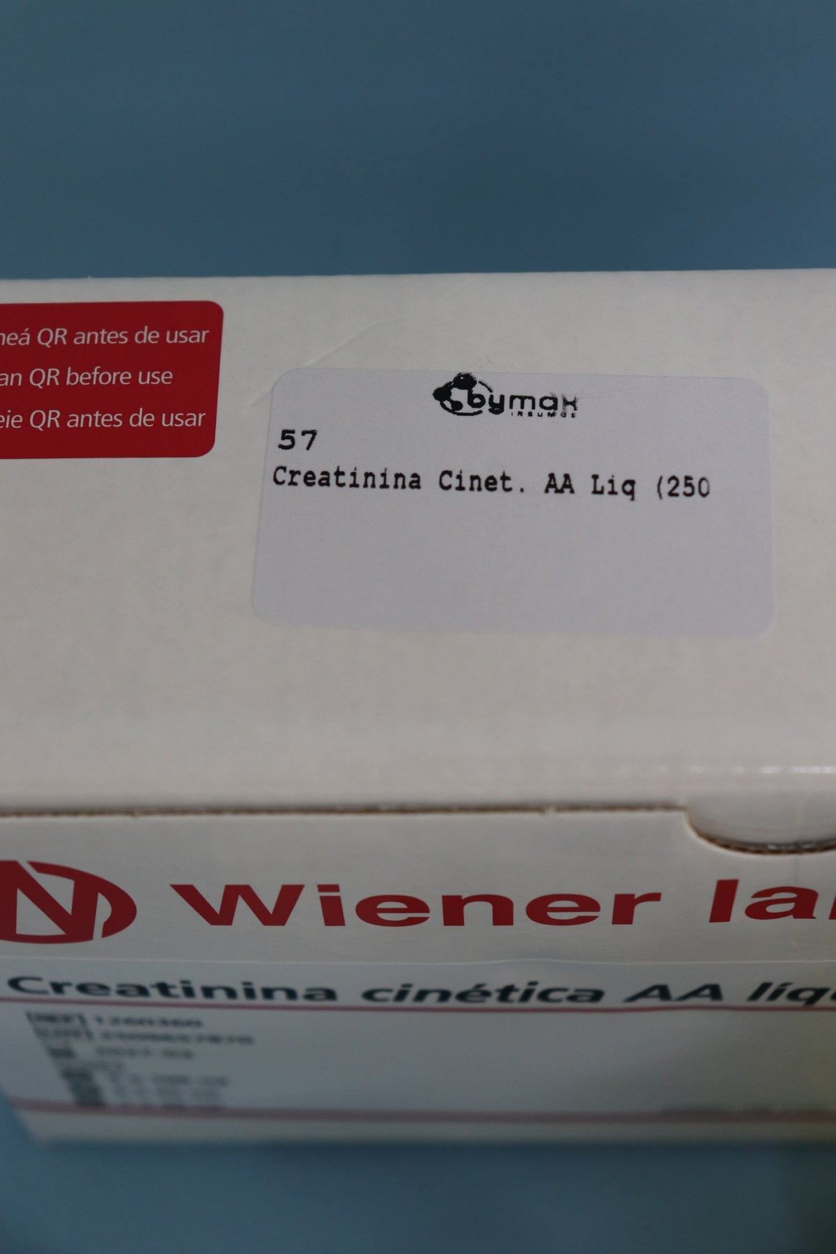 Creatinina Cinetica AA Liquida - 250 ml (2 X 100 ml + 2 X 25 ml) - 1260360 - Wiener
