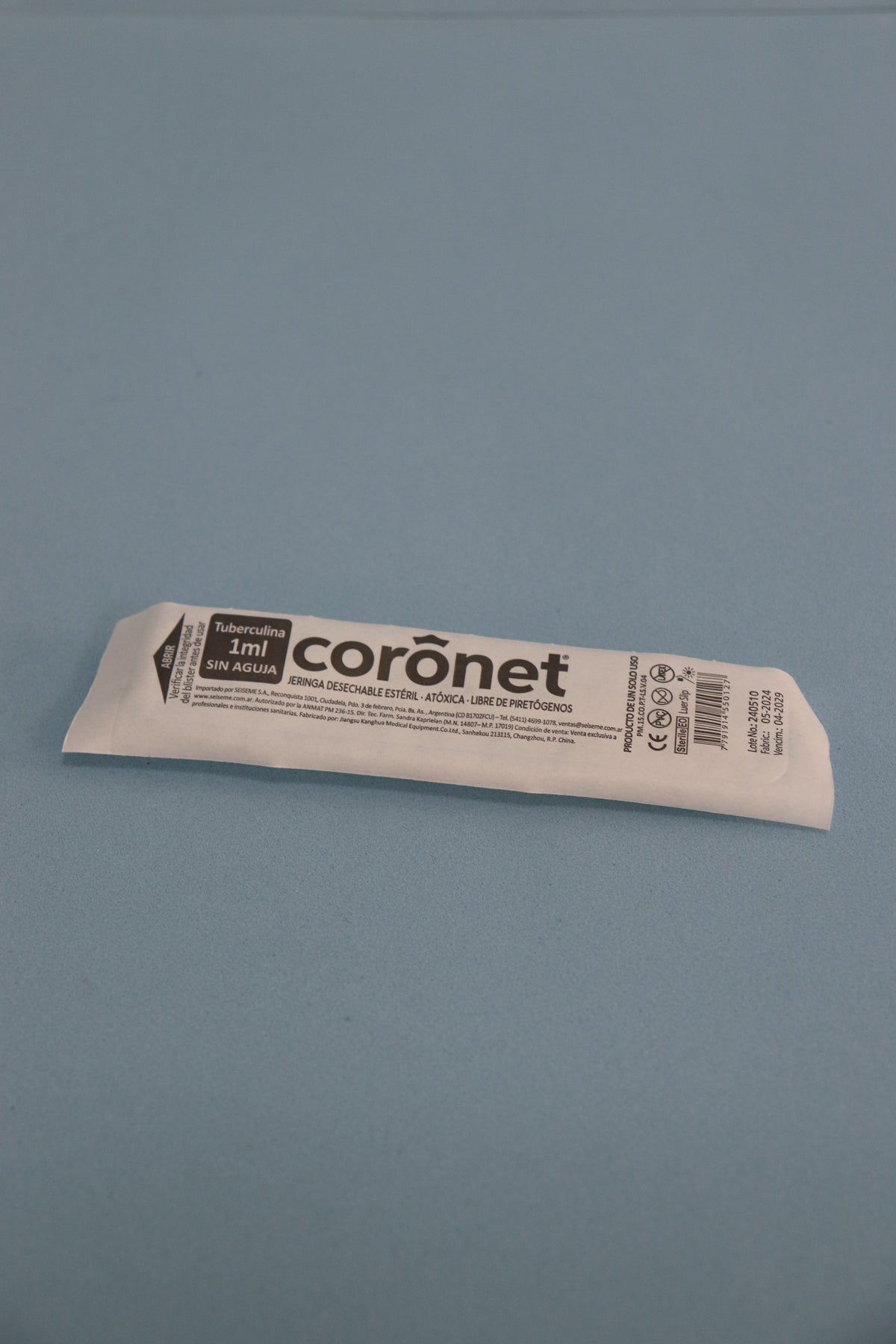 Jeringa De 1 Cc Tuberculina S/A - Caja X 100 Unidades - Coronet