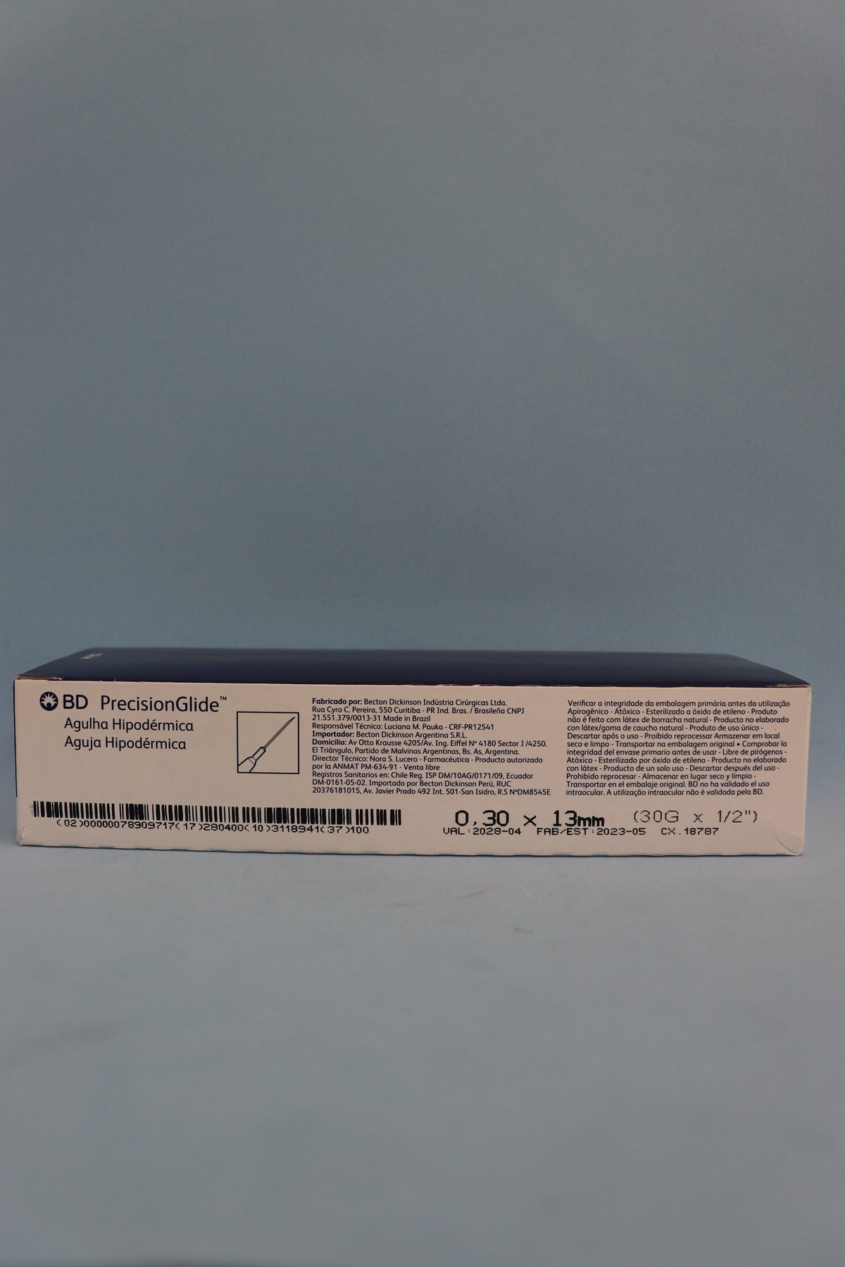 Aguja Hipodérmica 13/3 (30g X 1/2) Caja X 100 Unidades - Bd