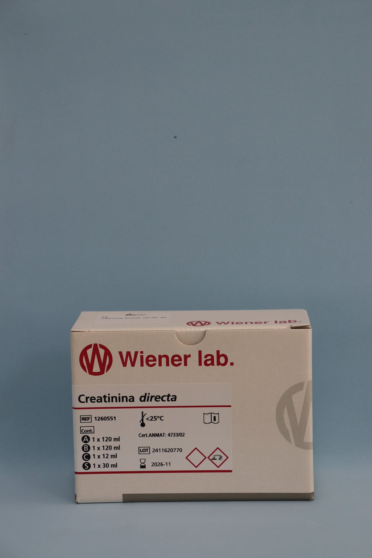 Creatinina Directa - 120-240 Det. - 1260551 - Wiener