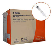 Jeringa 5 ml S/Aguja (Pico Rosca) - Caja X 100 Unidades - Bremen