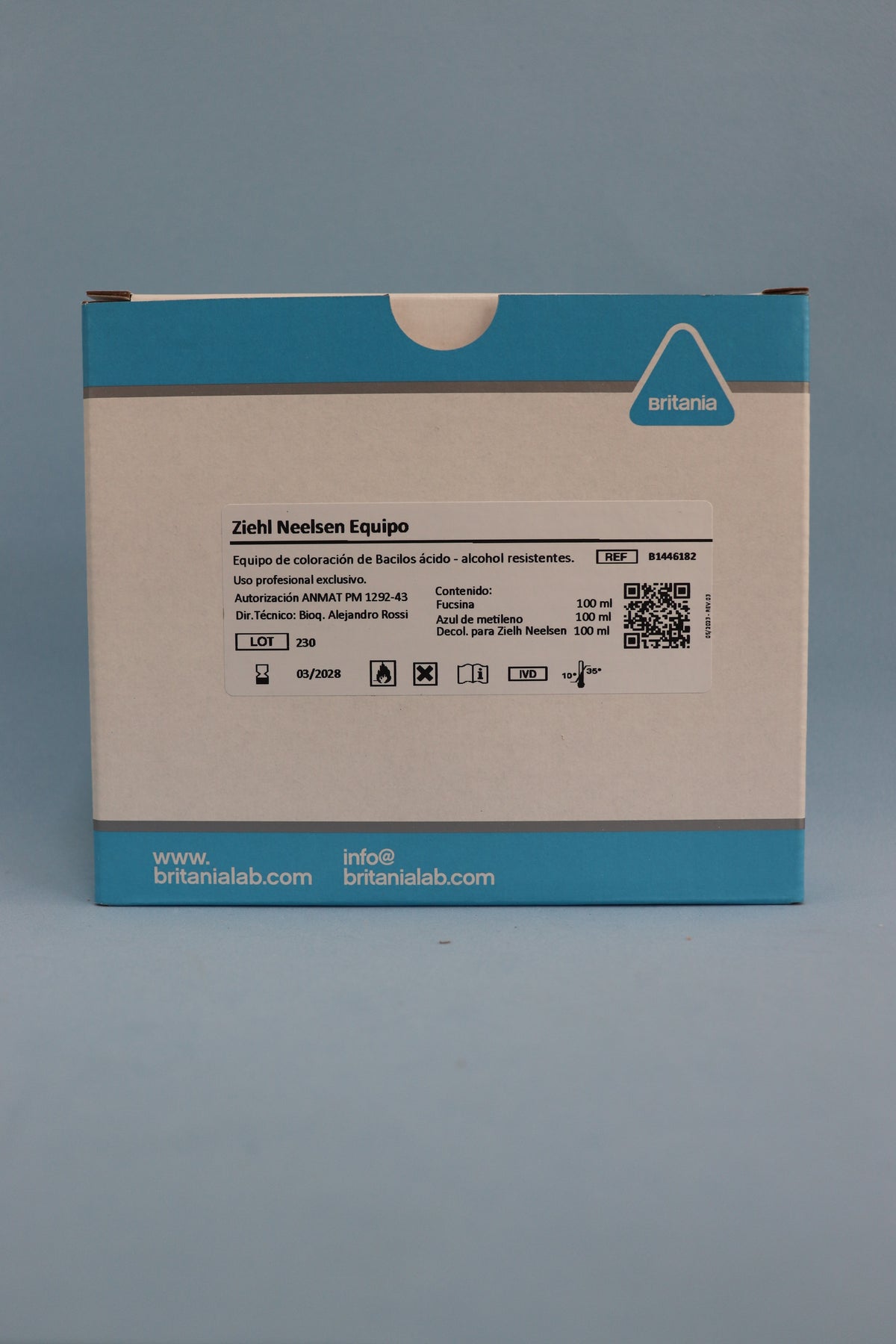 Ziehl Neelsen Equipo x 100 ml - B1446182 - Britania