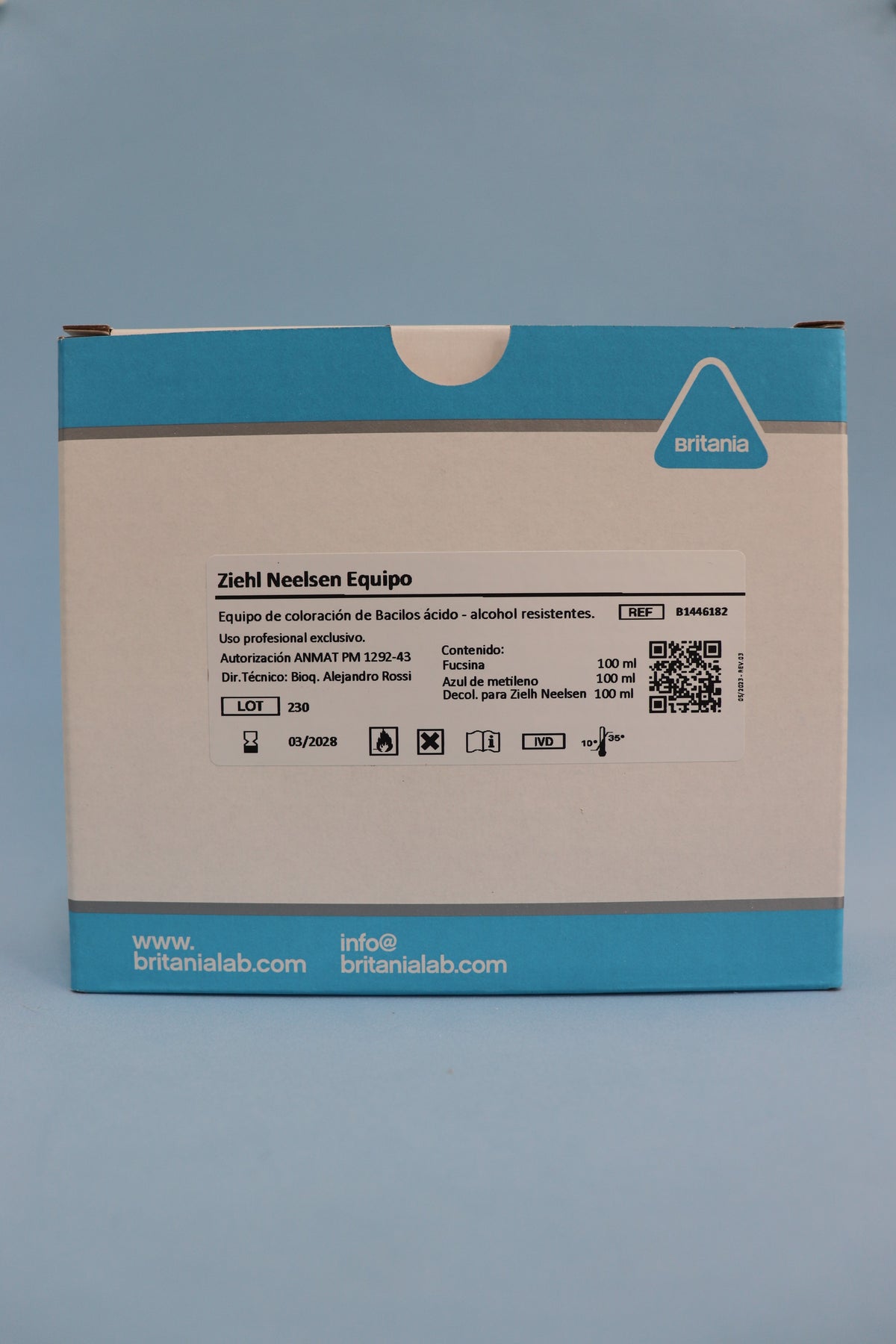 Ziehl Neelsen Equipo x 100 ml - B1446182 - Britania