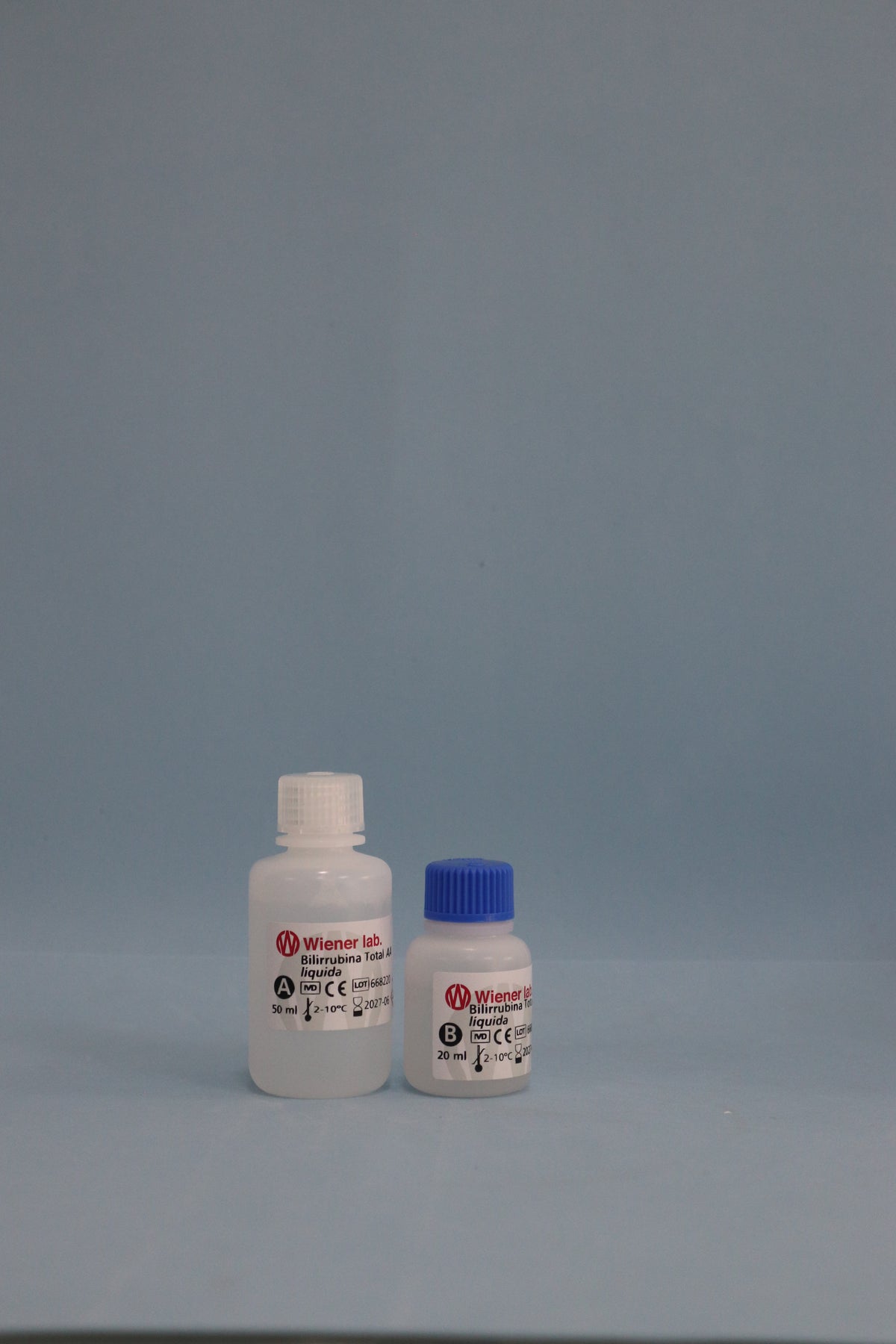 Bilirrubina Total AA Líquida - 240 ml (4 X 50 ml + 2 X 20 ml) - 1120008 - Wiener