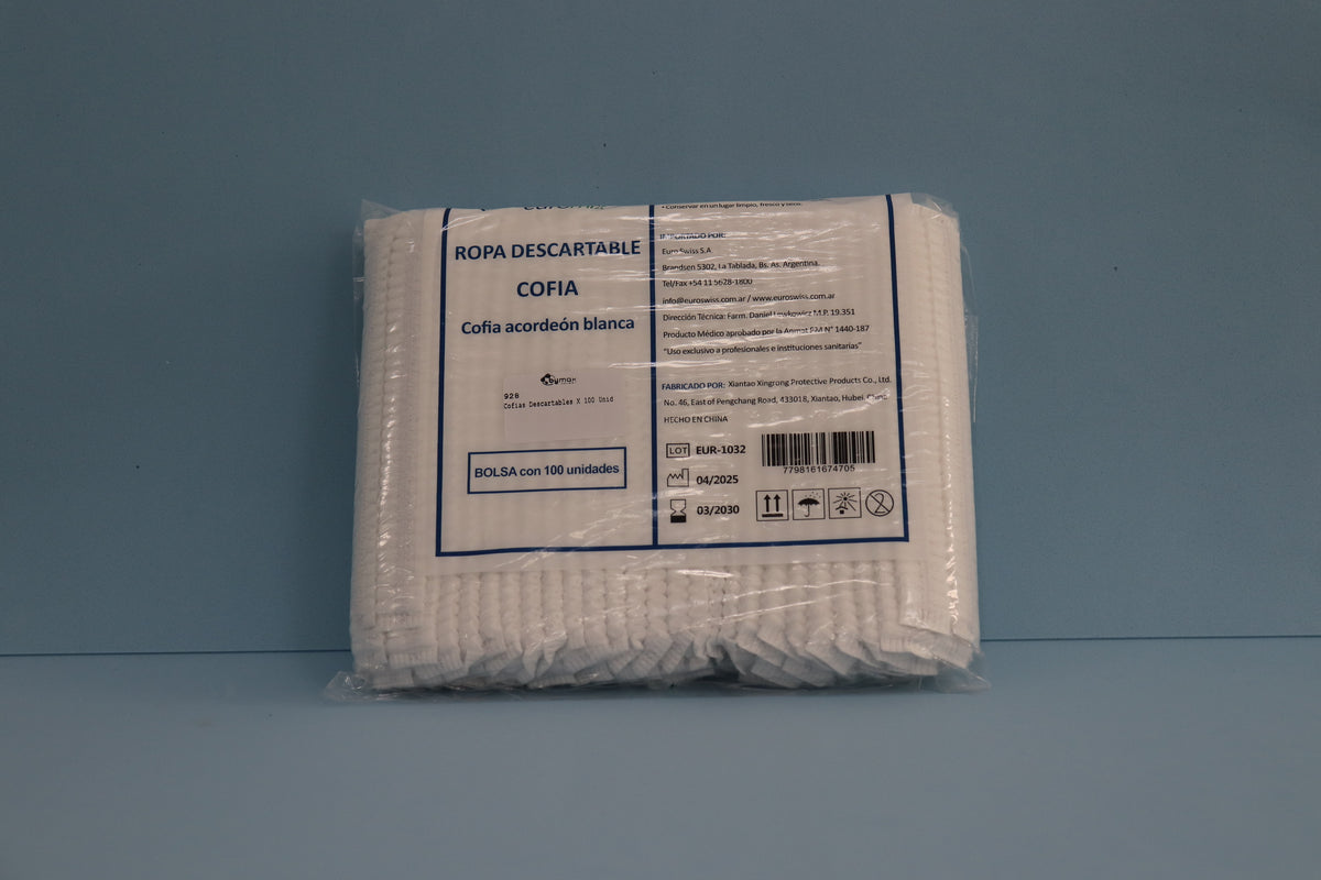 Cofias Descartables X 100 Unidades - Euromix