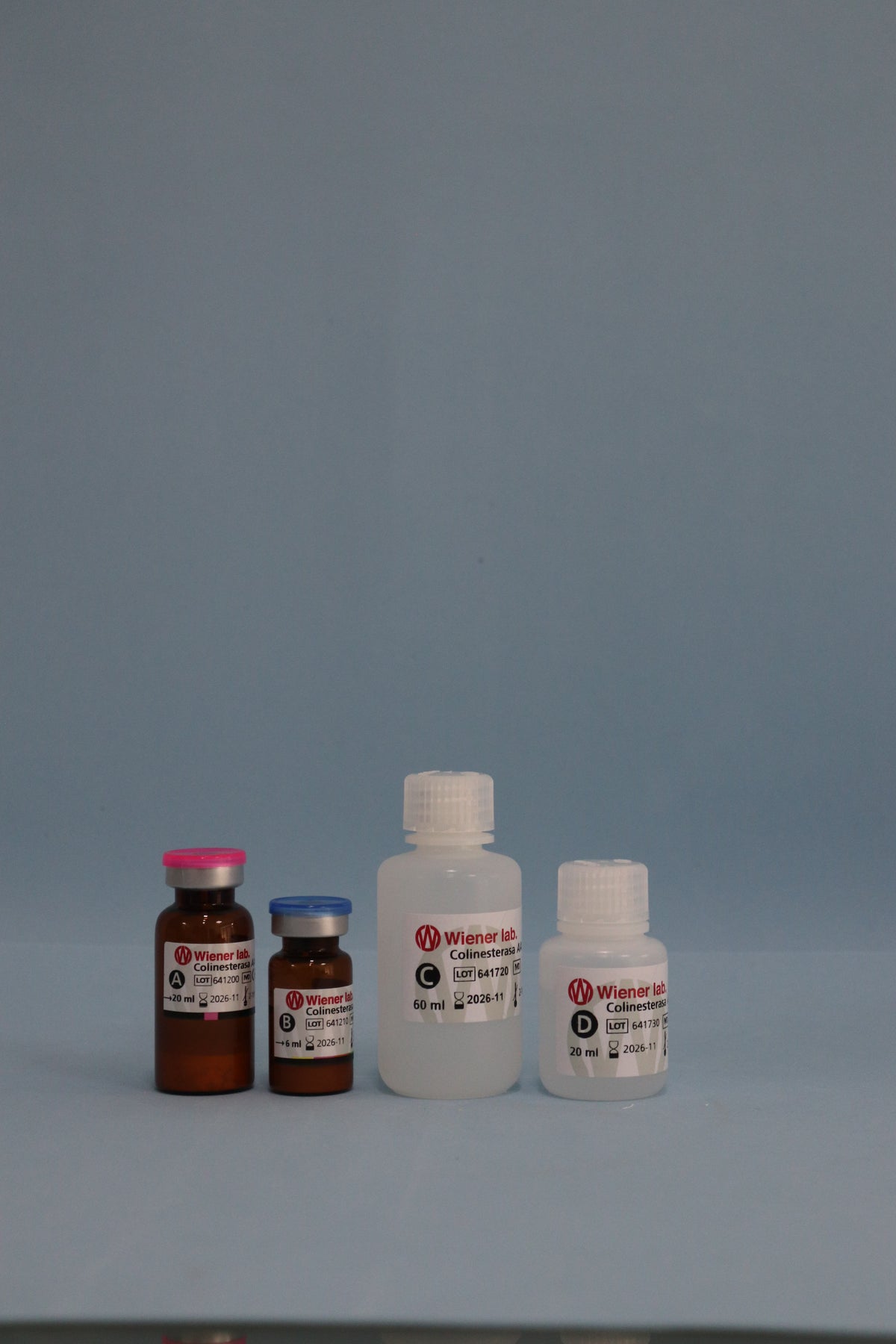 Colinesterasa AA - 78 ml (3 X 20 ml + 3 X 6 ml) - 1241403 - Wiener