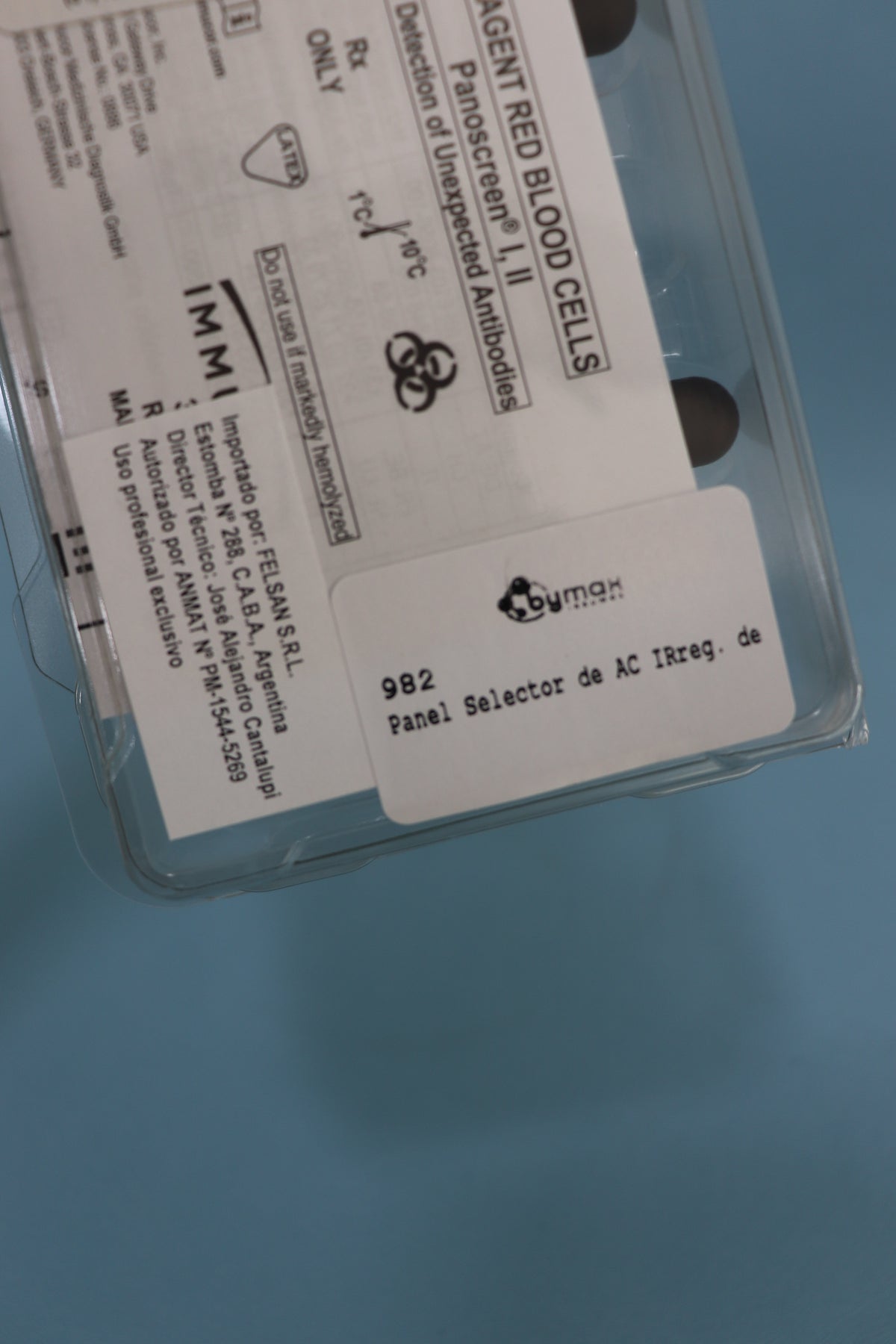 Panel Selector De Ac Irreg. De 2 Tubosx10 - Immucor